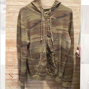 White Crow Camo Zipper Hoodie